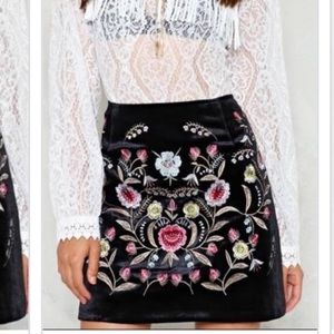 Velvet Nasty Gal skirt